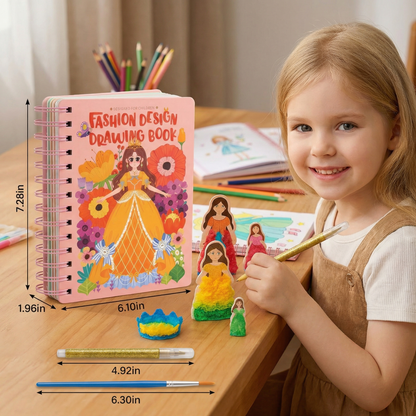 Princess Fashion Design Drawing and Craft Book