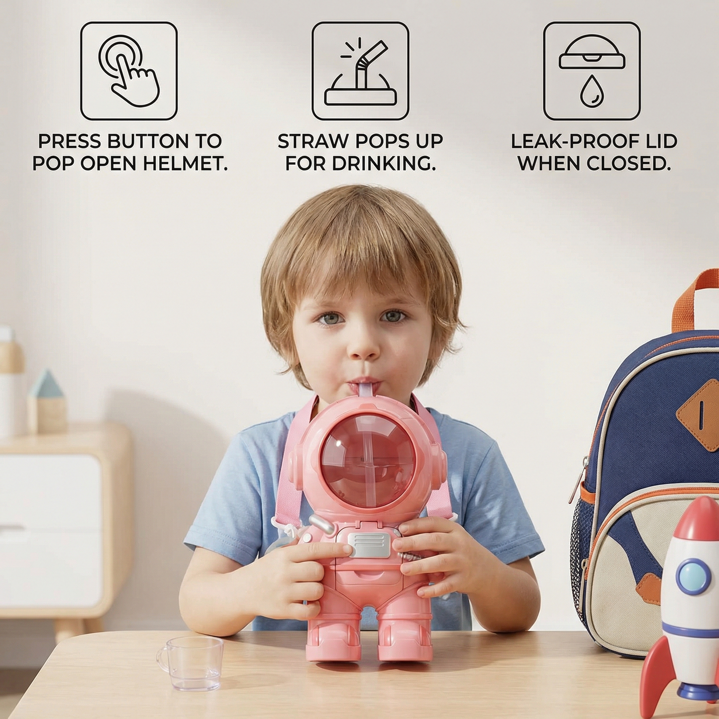 Astronaut Drinking Bottle for Children