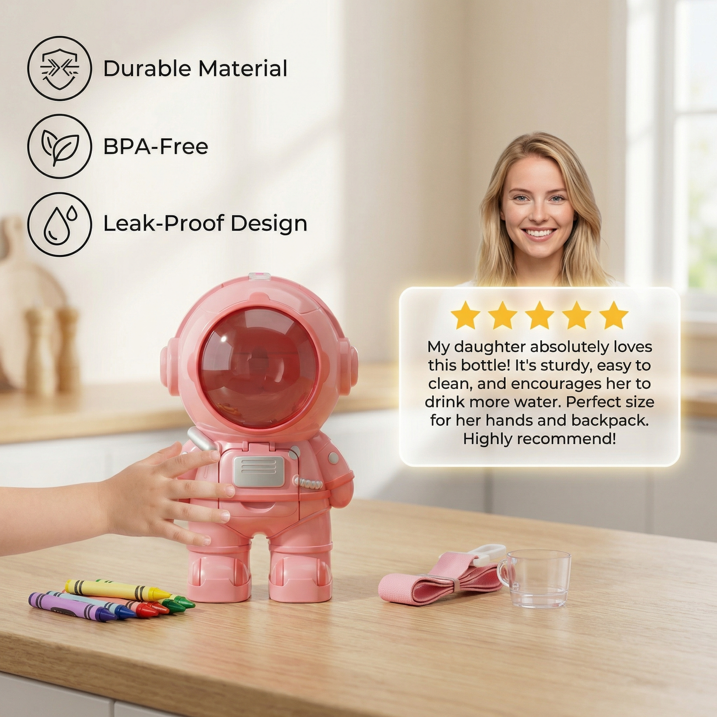 Astronaut Drinking Bottle for Children