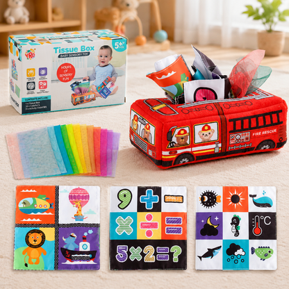 Montessori Magic Tissue Box – Sensory Learning Toy for Babies