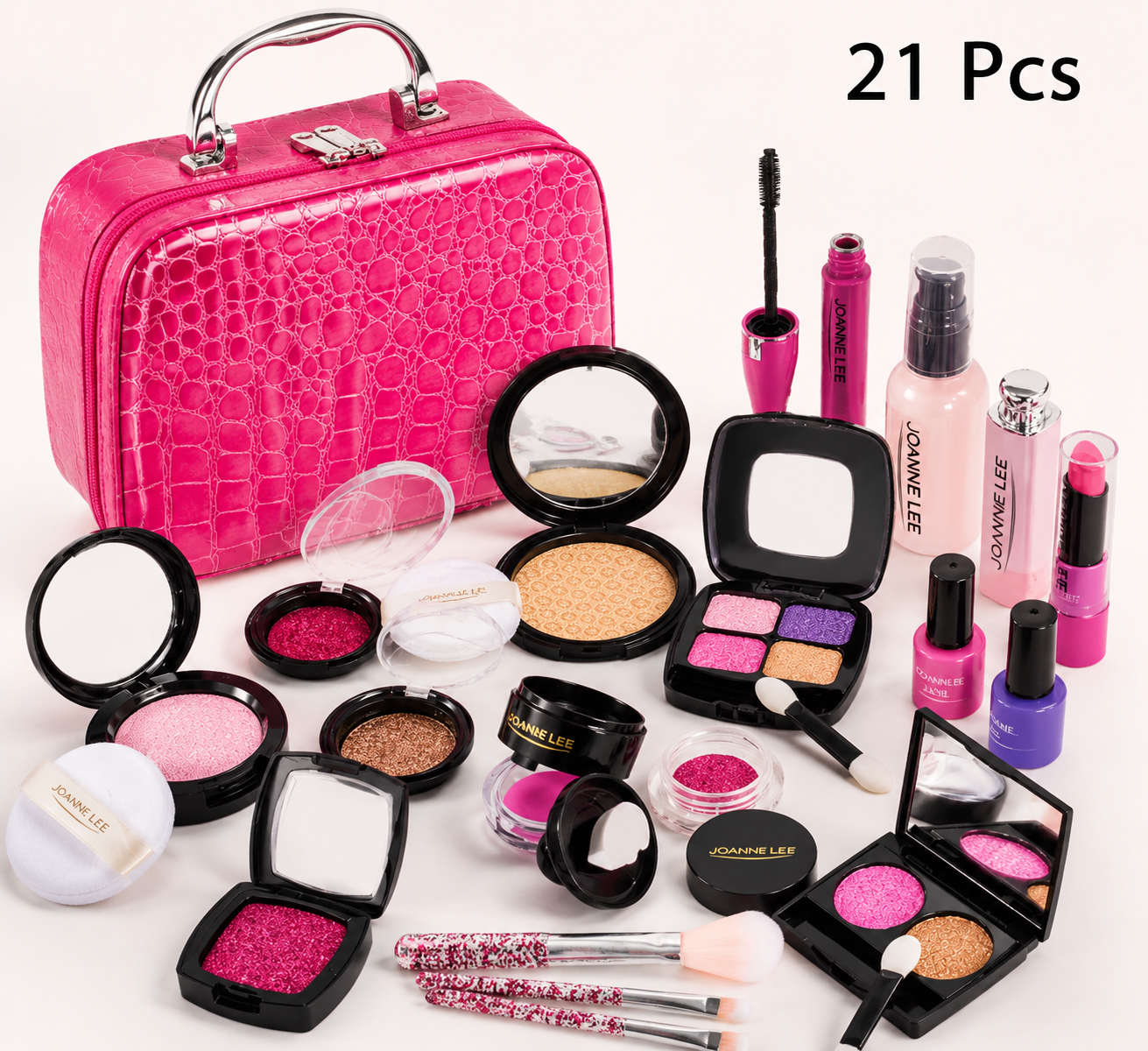Make-up Play Set for Girls – Safe Kids Cosmetic Set with Practical Bag