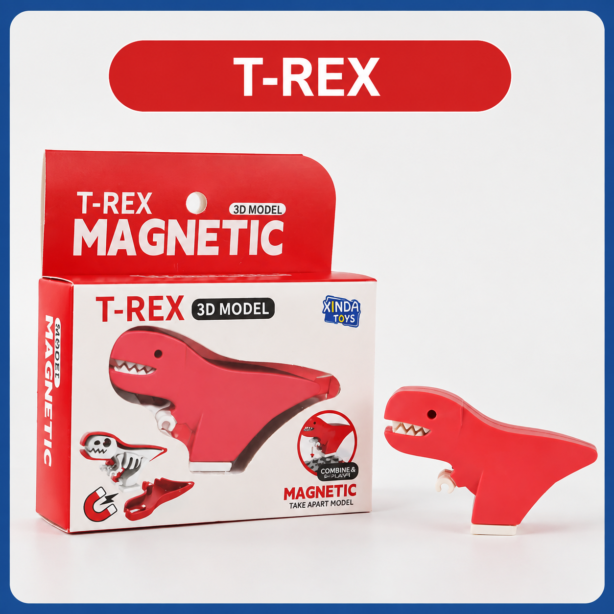Magnetic Animal Skeleton Builder Set – STEM Take-Apart Learning Toy
