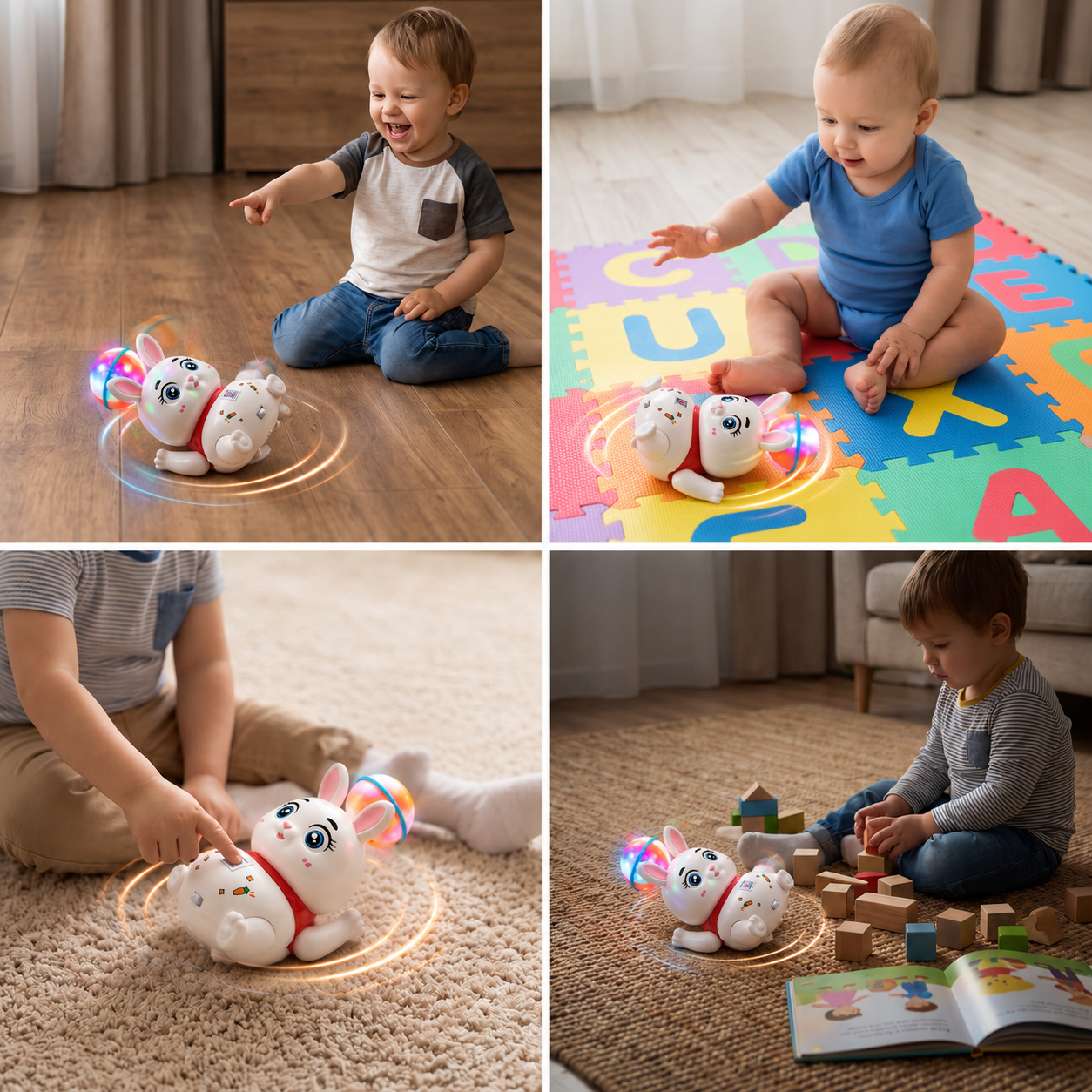 Interactive Dancing Rabbit Toy – Lights, Music & Fun Movement