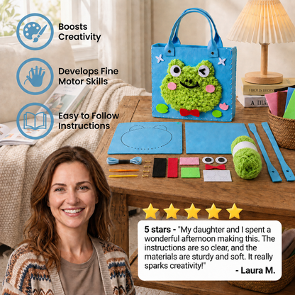 Kids DIY Plush Tote Bag Craft Kit