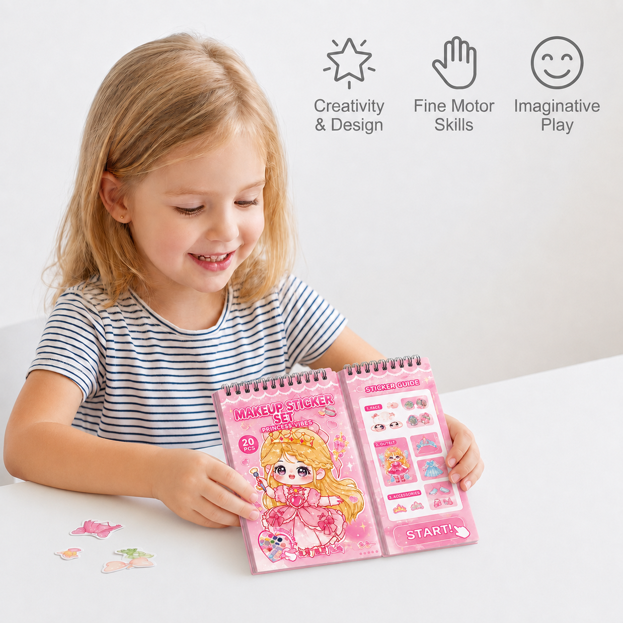 Princess Dress-Up Sticker Activity Book