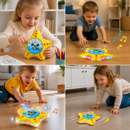 Starfish Clock Learning Toy – Interactive Time Teaching Toy for Kids