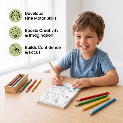 Montessori How to Draw Activity Book – Step-by-Step Learning & Drawing Practice