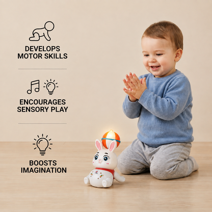 Interactive Dancing Rabbit Toy – Lights, Music & Fun Movement