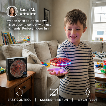 Motion-Sensing LED UFO Flying Drone