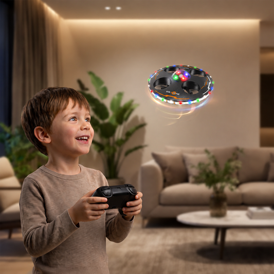 Remote Control LED Flying Saucer Drone