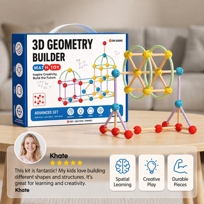 3D Geometry Building Kit – Educational Construction & Spatial Learning Toy