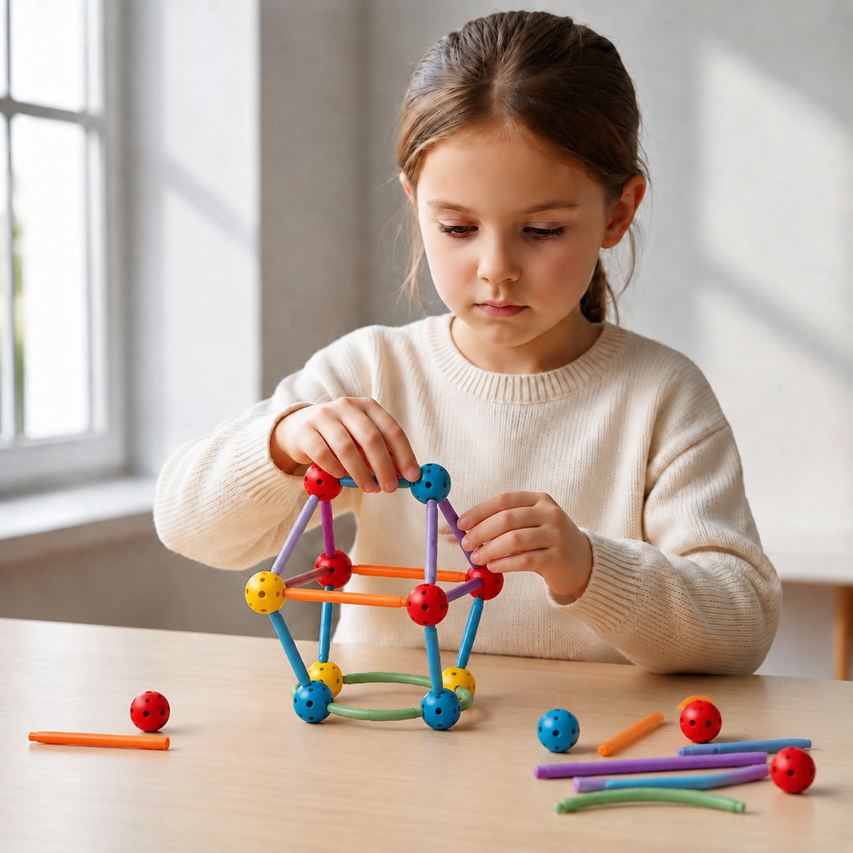3D Geometry Building Kit – Educational Construction & Spatial Learning Toy