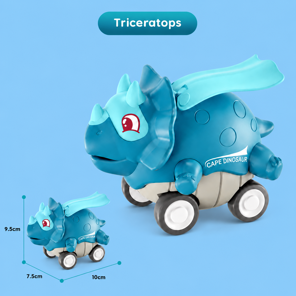 Press & Go Dinosaur Cars – Rolling Dinosaur Toys for Kids