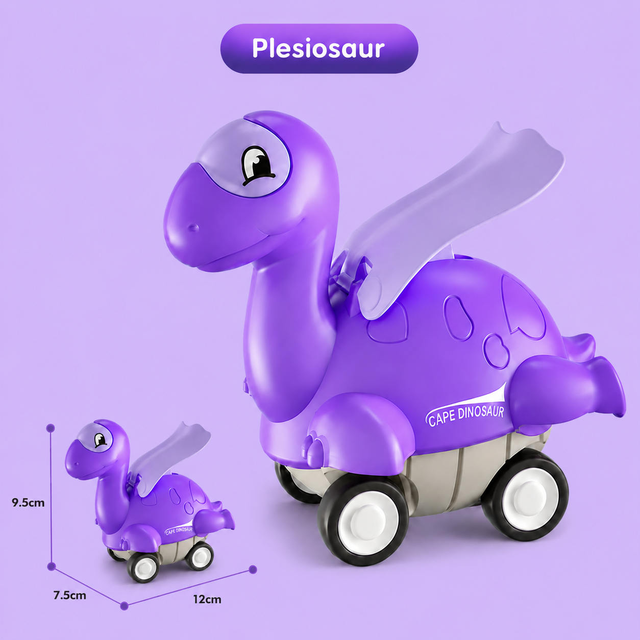 Press & Go Dinosaur Cars – Rolling Dinosaur Toys for Kids