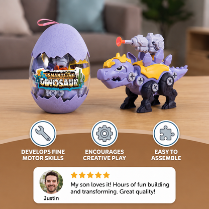 DIY Build & Transform Dinosaur Egg Toy