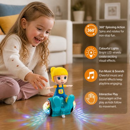 Interactive 360° Dancing Balance Toy with Lights & Music