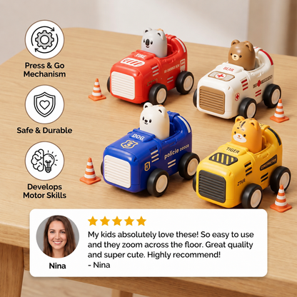 Press & Go Animal Airplane & Truck Toy for Kids