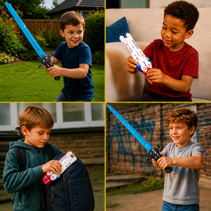Glowing Telescopic Butterfly Sword Toy