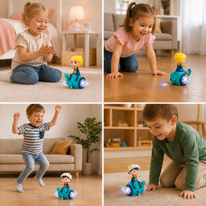 Interactive 360° Dancing Balance Toy with Lights & Music