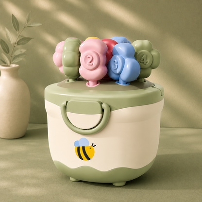Montessori Flower Pot Color & Number Matching Learning Game
