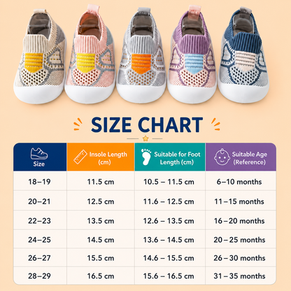 Soft Knit Anti-Slip Baby Sock Shoes for First Steps
