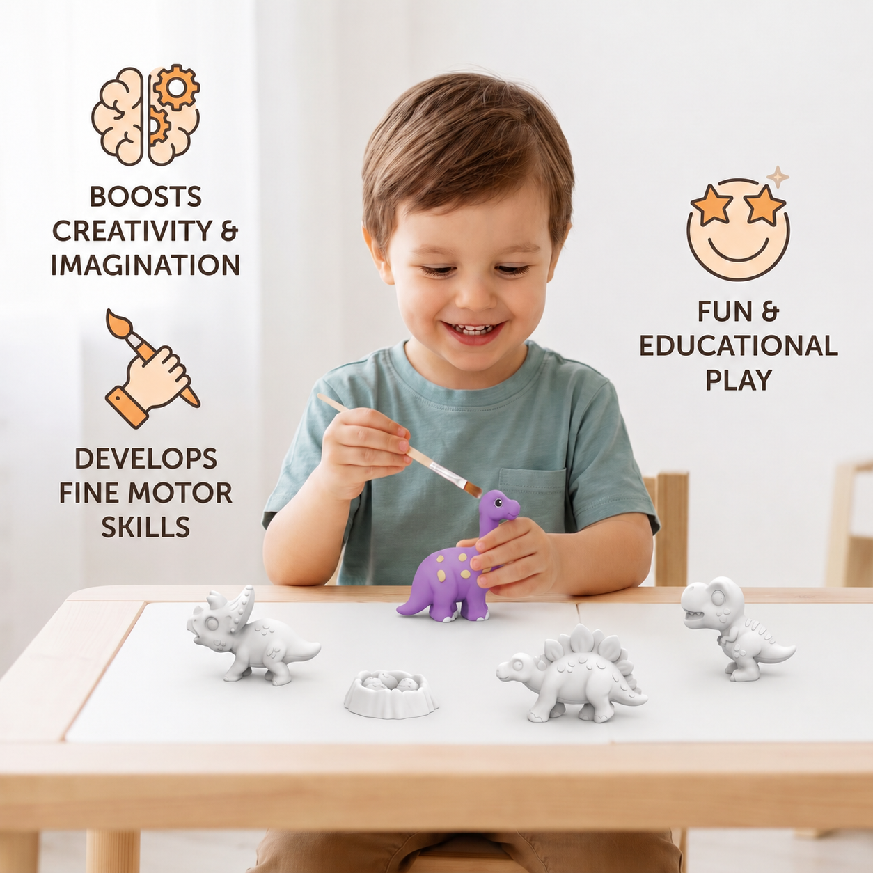 DIY Animal Plaster Painting Kit – Mold, Paint & Create Craft Set for Kids