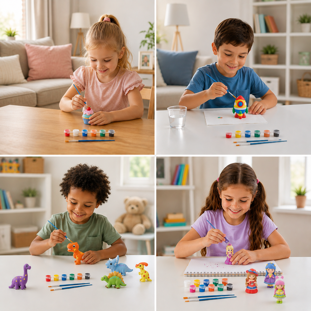 DIY Animal Plaster Painting Kit – Mold, Paint & Create Craft Set for Kids