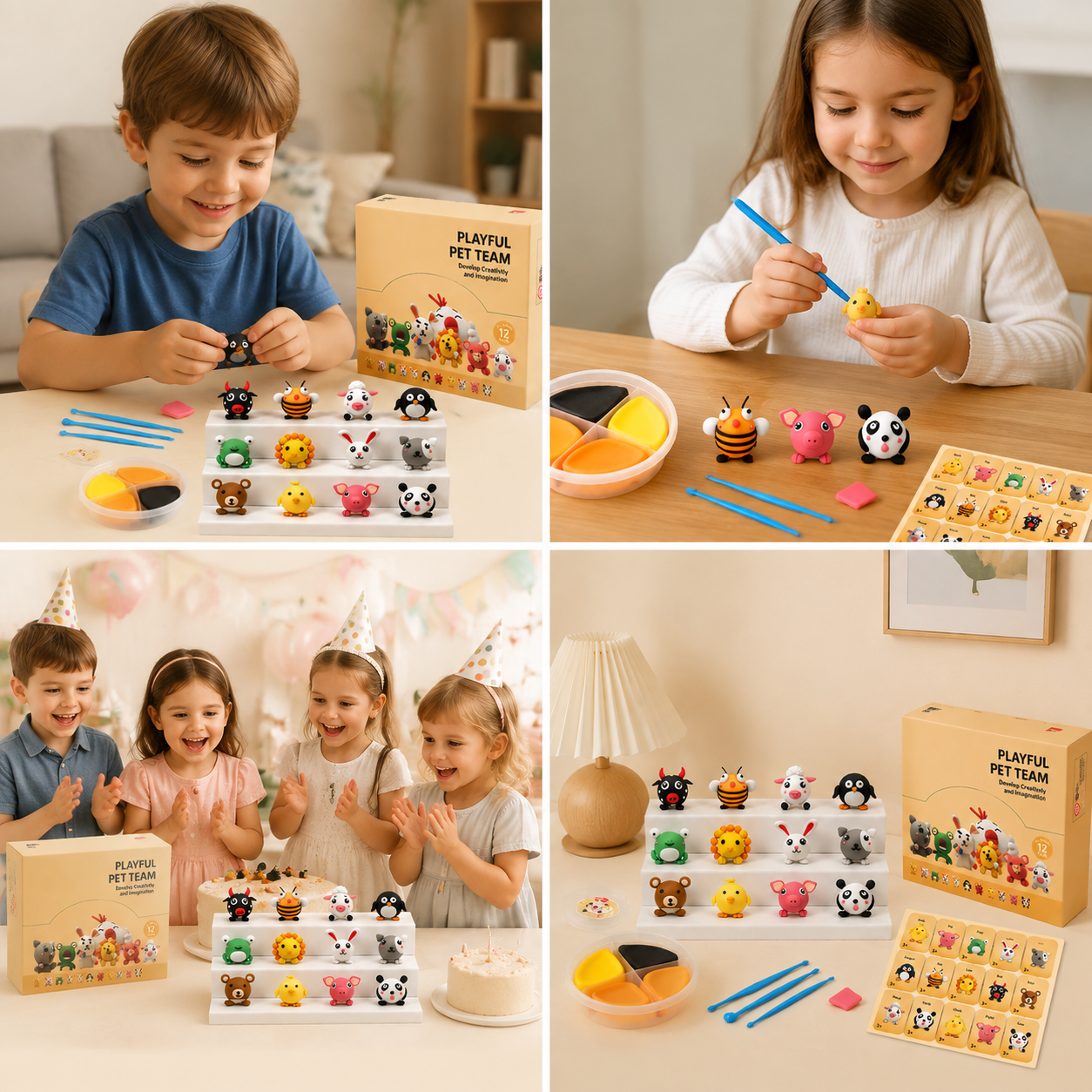 DIY Air Dry Clay Craft Kits for Kids