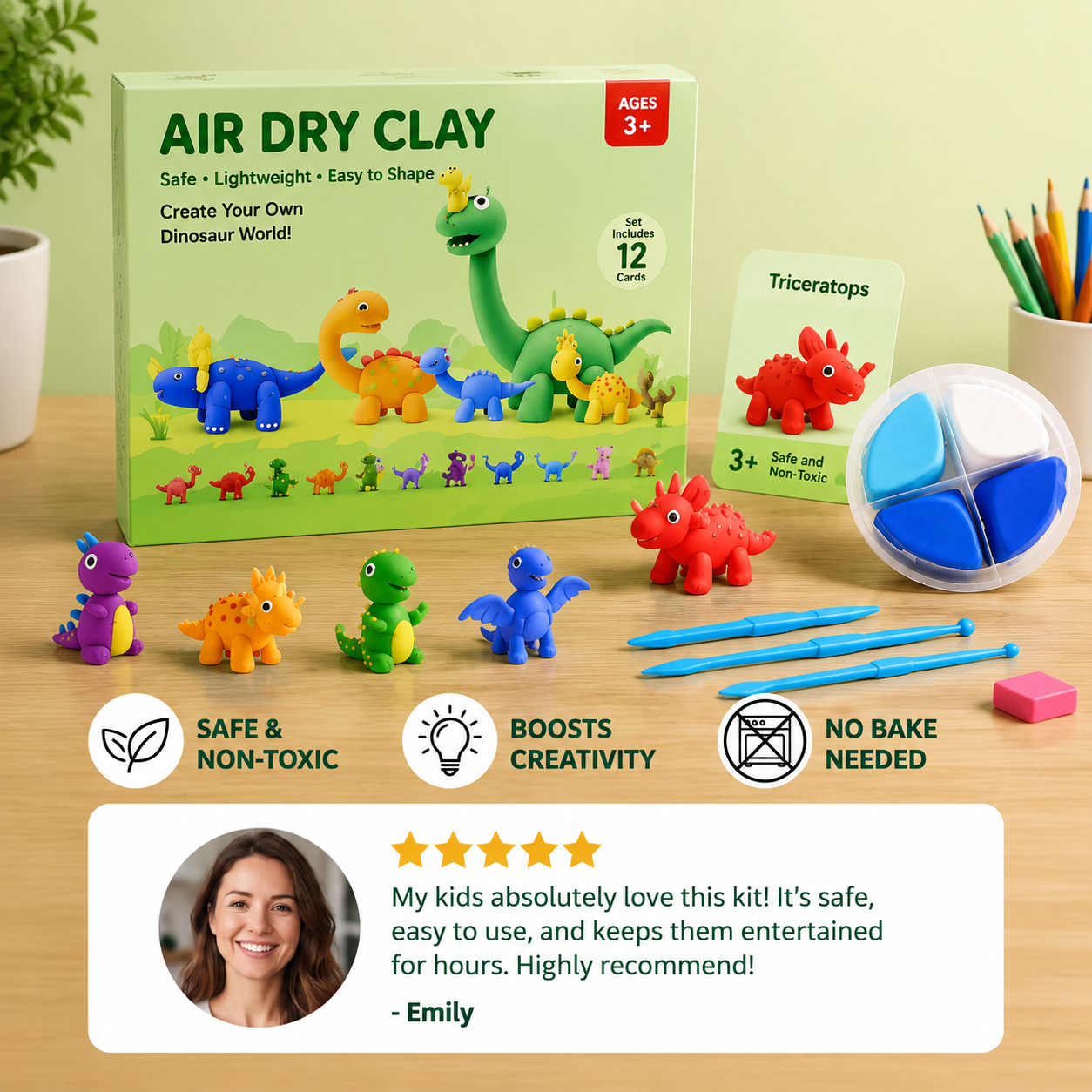 DIY Air Dry Clay Craft Kits for Kids