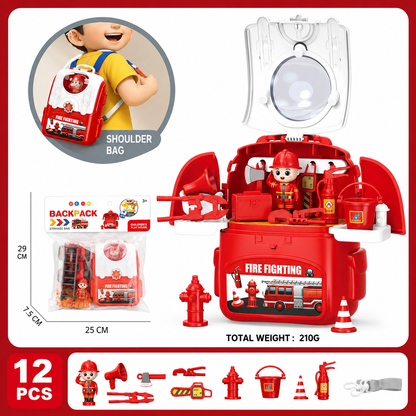 3-in-1 Backpack Playset for on the Go