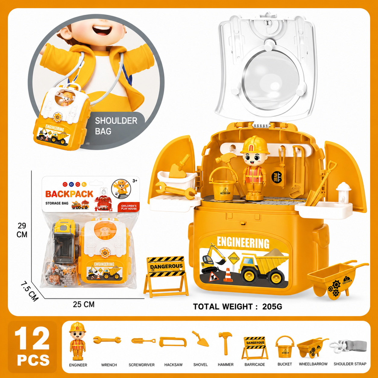 3-in-1 Backpack Playset for on the Go