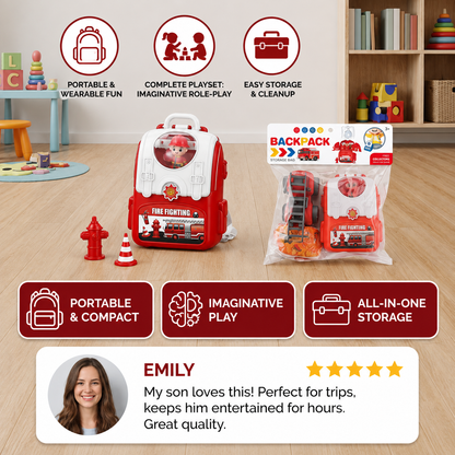 3-in-1 Backpack Playset for on the Go