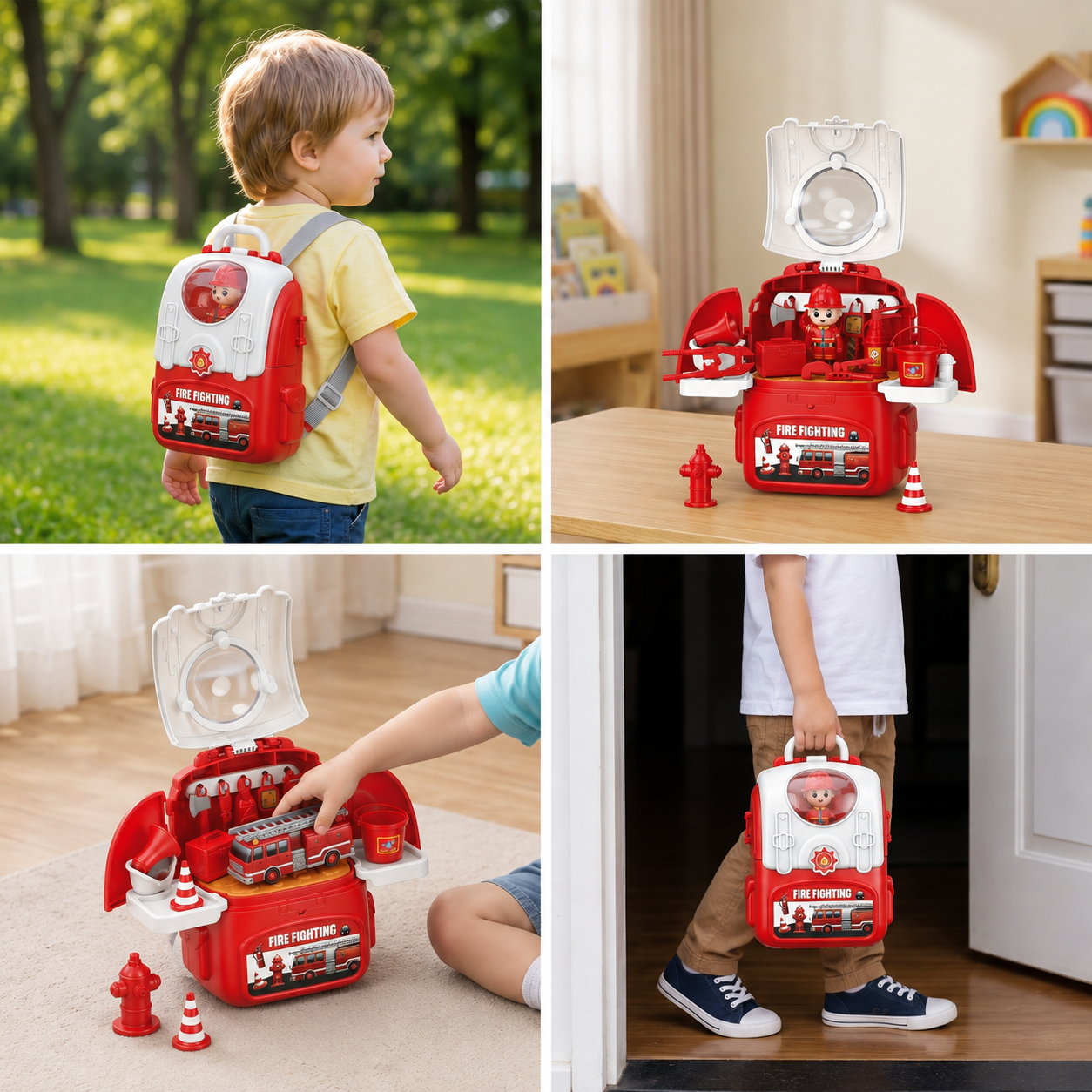 3-in-1 Backpack Playset for on the Go