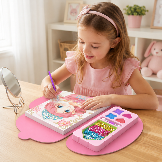 Princess Diamond Painting & Foil Art Book Craft Kit