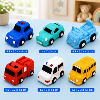 Light-Up Bath Toy Car Set – Water-Activated Baby Bath Toys