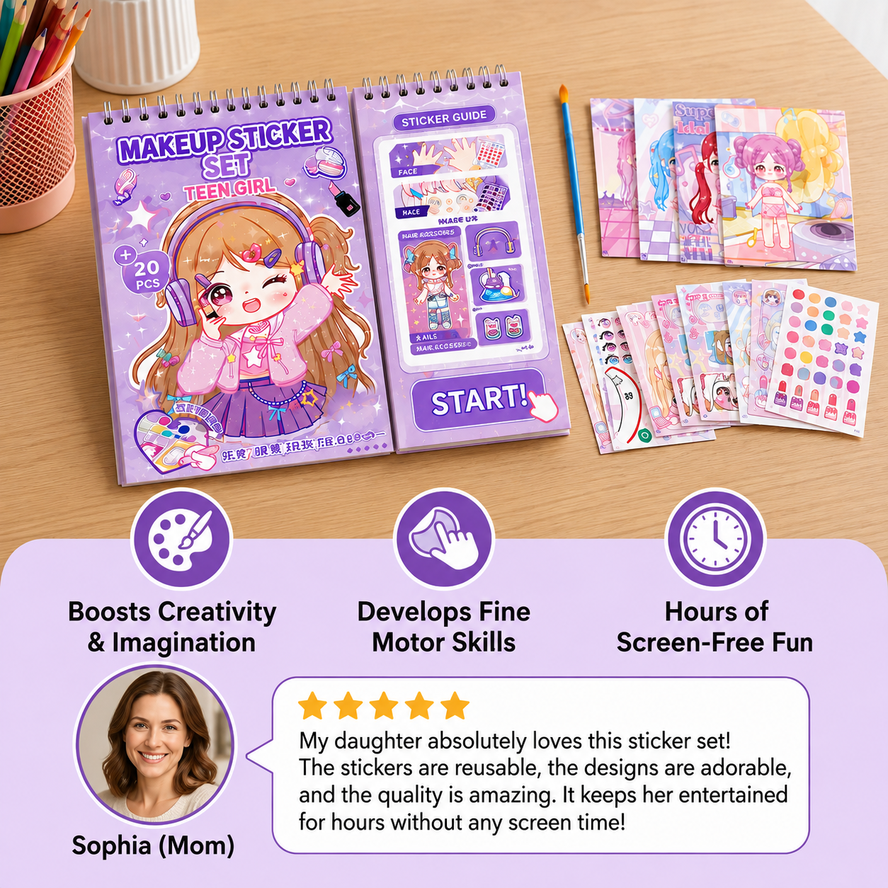 Princess Dress-Up Sticker Activity Book