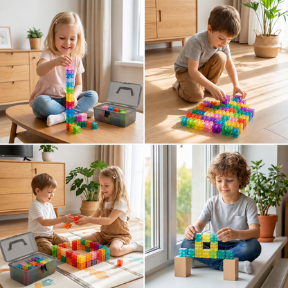 Montessori Cube Building Block Set for Kids