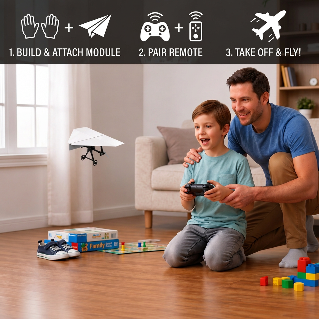 DIY Remote Control Paper Airplane Kit