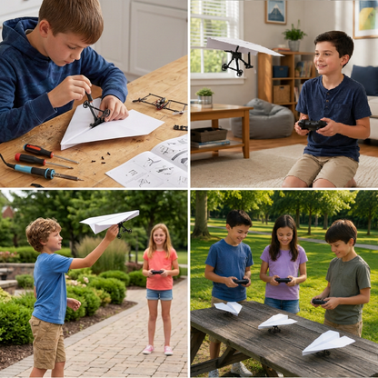 DIY Remote Control Paper Airplane Kit