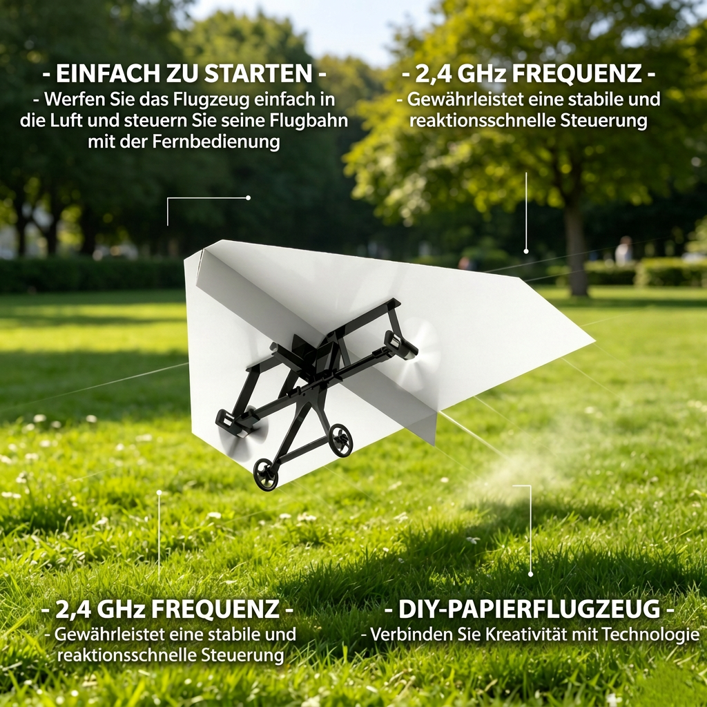 DIY Remote Control Paper Airplane Kit
