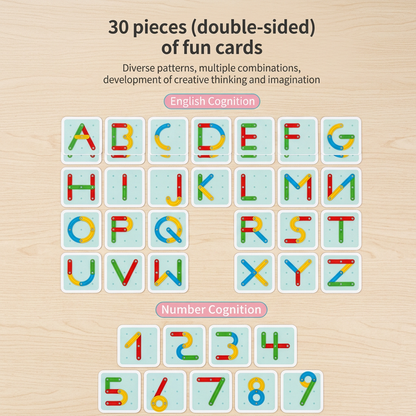Educational Magnetic Letter & Number Building Set