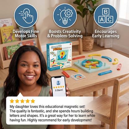 Educational Magnetic Letter & Number Building Set