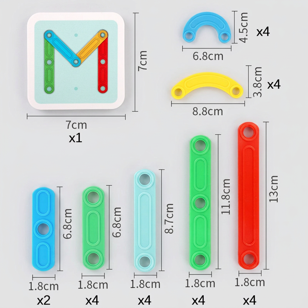 Educational Magnetic Letter & Number Building Set