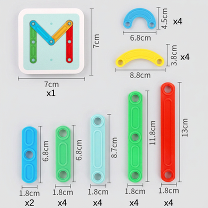 Educational Magnetic Letter & Number Building Set