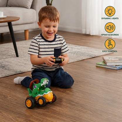 Remote Control Crocodile Stunt Car – Lights, Spray & Sound Effects