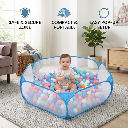 Portable Pop-Up Baby Playpen Tent for Toddlers