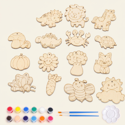 DIY Wooden Paint & Play Craft Kit for Kids