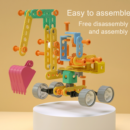 9-in-1 STEM Construction Vehicle Building Kit