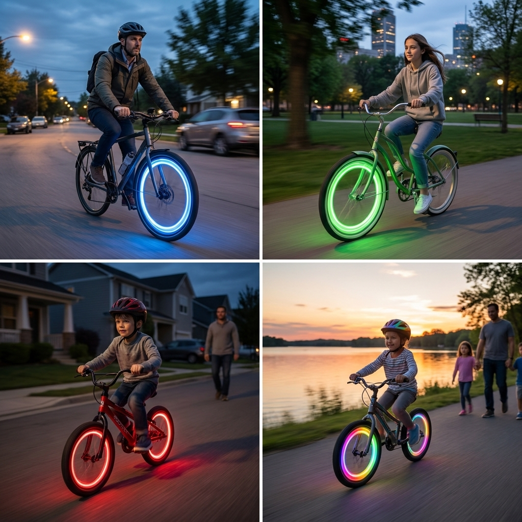 Colorful LED Bicycle Wheel Spoke Lights