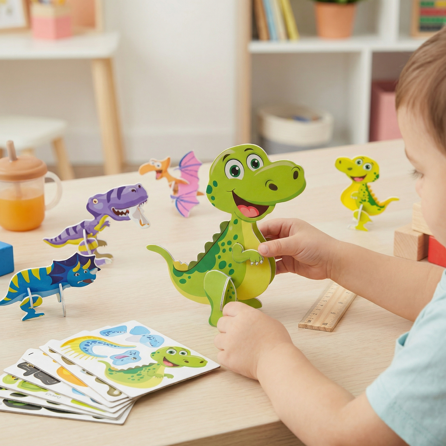 3D Cartoon Puzzle Set for Children